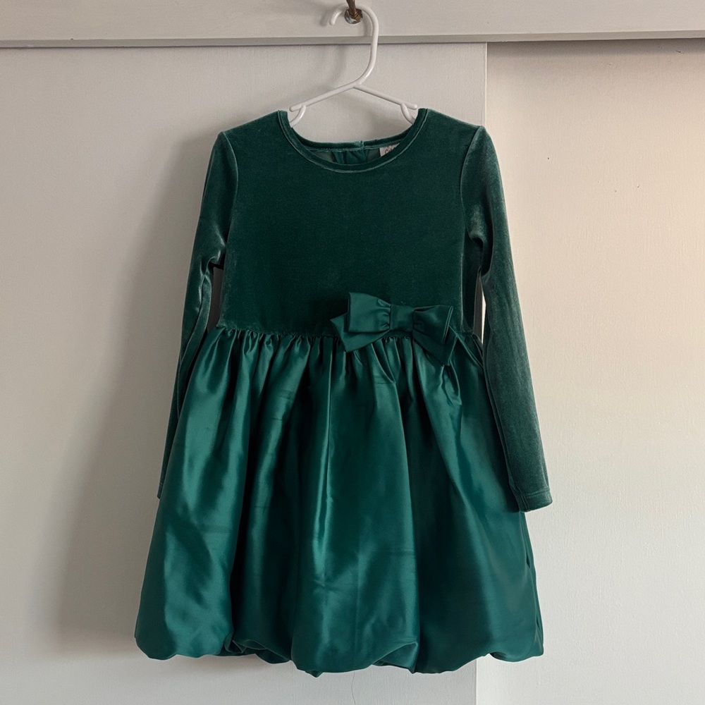 Cat & Jack Velvet Green Formal Dress